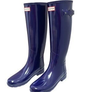 Hunter Original Refined Gloss Neptune Rainboots